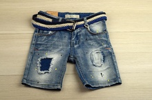 Сини модни къси дънки за момче - BOY за 4 години