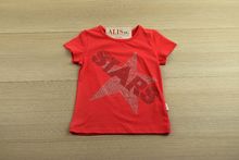 Червена детска блуза с къс ръкав - ART  за 4, 6, 8 годишни