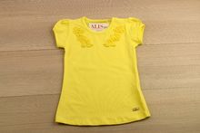 Жълта детска блуза с къс ръкав  от 2 до 6 годишни