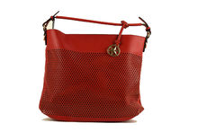 Червена дамска чанта с органайзер - CO FASHION