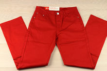 Червен дамски панталон макси размер -SUNBIRD