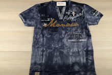 Тъмно сива мъжка тениска в макси размери - MONACO до 5 XL