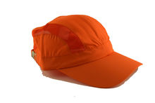 Оранжева шапка с козирка - 4408