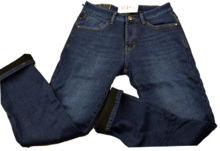 Тъмно сини ватирани мъжки дънки -2472-2-размери от 30 д0 38