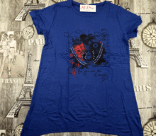 Тъмно синя дамска тениска/ туника -70765