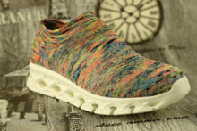 Цветни текстилни дамски маратонки - 601