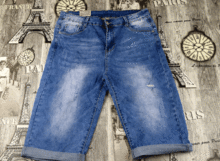 Сини дамски къси дънки - MOON GIRL 028 - размери от 30 до 42