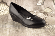 Черни дамски ежедневни обувки -525099