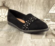 Черни дамски обувки балерини - 529028