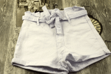 Бели къси дамски панталонки - А66