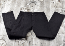 Черен мъжки дънков панталон - Shen qi