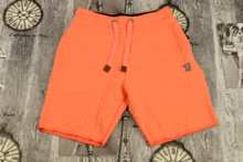 Спортни мъжки къси панталони - 5526 - корал