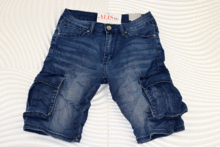 Мъжки къси дънки - 501 - със странични джобове - сини