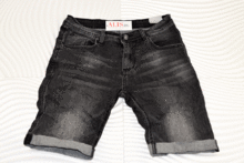 Мъжки къси дънки - 547 - черни