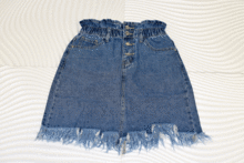 Дънкова пола дамска - 3754 - синя