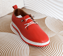 Дамски обувки ЕСТЕСТВЕНА КОЖА - 6309 - червени