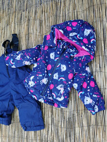 Детски зимен комплект за момиче от 1 до 5-код 510-тъмно син