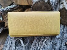 Дамски портфейл ЕСТЕСТВЕНА КОЖА-W34-1 yellow