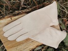 Дамски ръкавици ЕСТЕСТВЕНА КОЖА-светло бежави-К-108