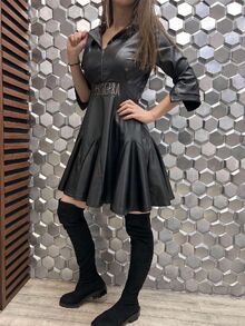 РОКЛЯ С ДЪЛЪГ РЪКАВ